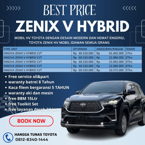 Harga Terbaik Toyota Zenix V Hybrid CVT